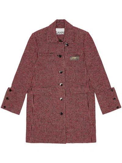 GANNI CHECKED JACKET