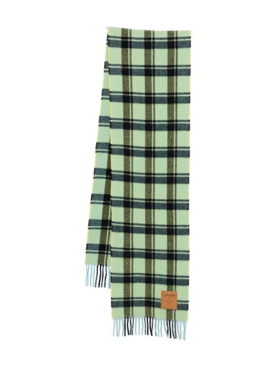 GANNI CHECKED SCARF GANNI