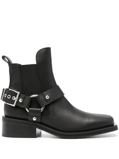 GANNI GANNI CHELSEA BIKER ANKLE BOOTS