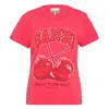 Ganni Red Baby Fit Future Cherry T-shirt
