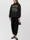 Ganni "isoli Cherries" Sweatshirt In Black