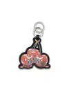 Ganni Women Cherry Keyring In Red