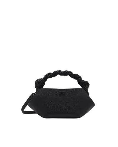 Ganni Chic Mini Shoulder Bag For Women In Black