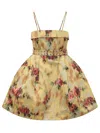 Ganni Chic Mini Suit With Statement Belt In Multi