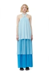 Ganni Chiffon Layer Maxi Dress