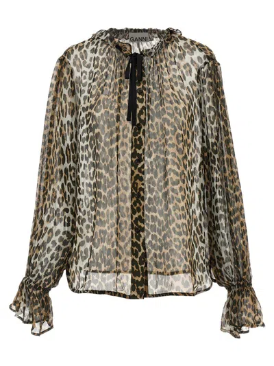 GANNI GANNI CHIFFON SHIRT