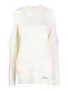 Ganni Women Jersey With Logo In White