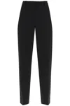 Ganni Mid-rise Tailored Trousers In Black