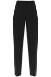 Ganni Mid-rise Tailored Trousers In Black