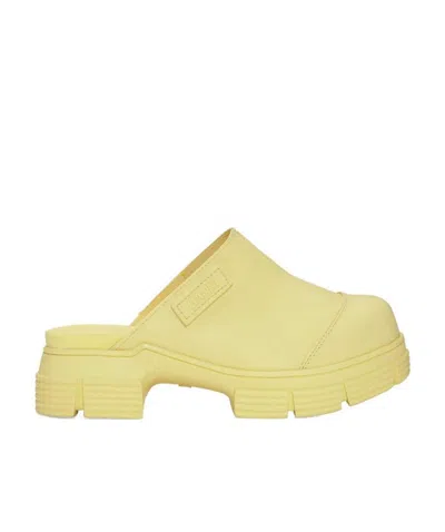 GANNI RECYCLED RUBBER CITY MULES