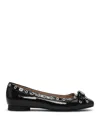 Ganni Ballerina With Bow In Black