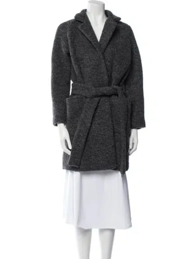 Pre-owned Ganni Coat In Black