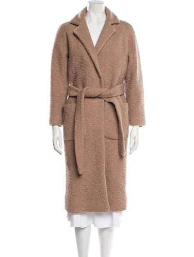 Pre-owned Ganni Coat In Neutral