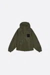 Ganni Flyweight Nylon Jacket Kalamata In Green