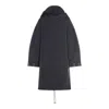 Ganni Black Nylon Down Jacket In Black