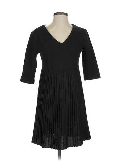 Pre-owned Ganni Cocktail Dress In Black