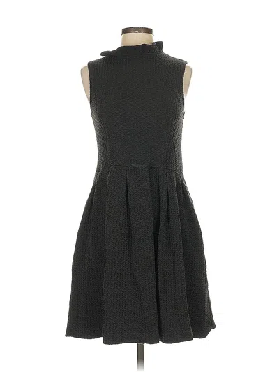 Pre-owned Ganni Cocktail Dress In Black
