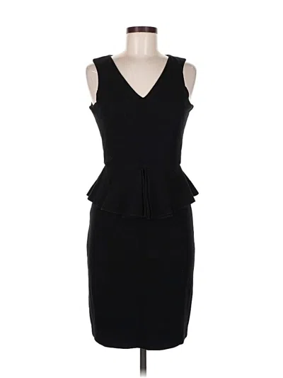 Pre-owned Ganni Cocktail Dress In Black