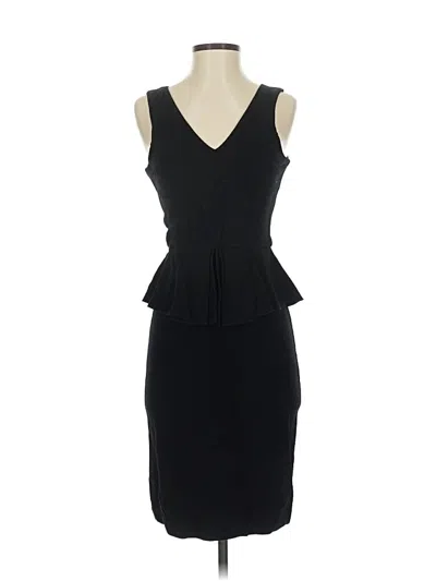 Pre-owned Ganni Cocktail Dress In Black