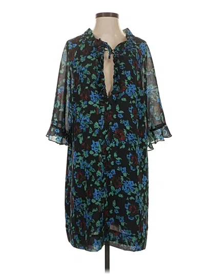 Pre-owned Ganni Cocktail Dress In Black
