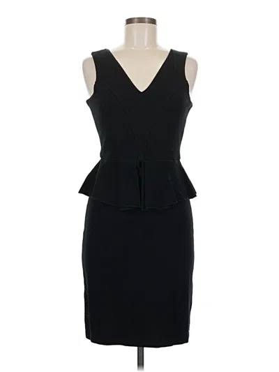 Pre-owned Ganni Cocktail Dress In Black
