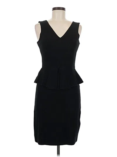 Pre-owned Ganni Cocktail Dress In Black