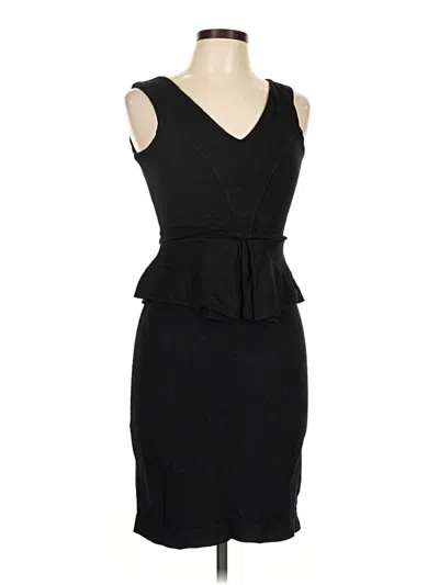 Pre-owned Ganni Cocktail Dress In Black