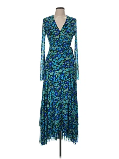 Pre-owned Ganni Cocktail Dress In Blue