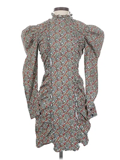 Pre-owned Ganni Cocktail Dress In Red