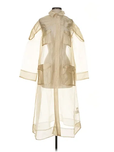 Pre-owned Ganni Cocktail Dress In White