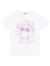Ganni White Basic Cocktail Cotton Jersey T-shirt In White