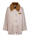 Ganni Multicolor Polyester Full-length Jacket In Brown