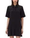 Ganni 'viscose Mini Dress With In Black