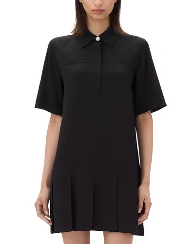GANNI COLLARED MINI DRESS