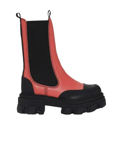 GANNI CLEATED MID CHELSEA BOOTS
