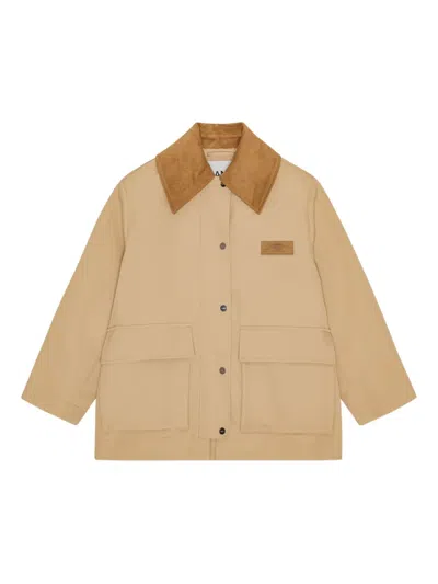 Ganni Corduroy-collar Utility Jacket