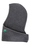 Ganni Core Future Wool Knit Bataclava In Gray