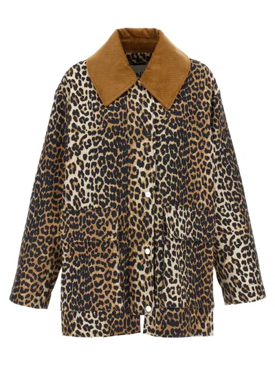 GANNI GANNI COTTON BLEND JACKET