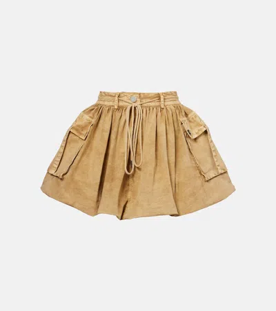Ganni Cotton-blend Miniskirt