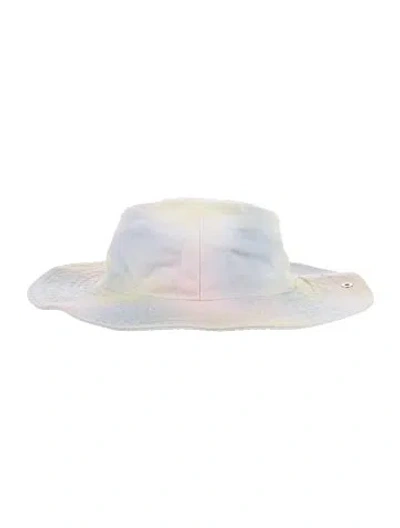 Pre-owned Ganni Cotton Bucket Hat In White