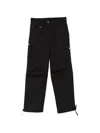 Ganni Drawstring Cargo Pants In Black