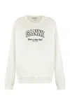 GANNI COTTON CREW-NECK SWEATSHIRT