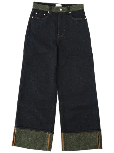 GANNI GANNI COTTON DENIM JEANS