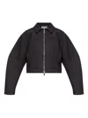 Ganni Collared Neck Panel Detailing Bomber Jacket