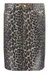 Ganni Denim Animalier Skirt