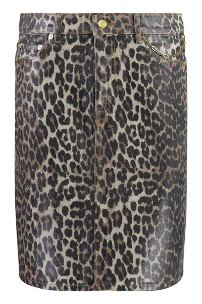 Ganni Cotton Mini-skirt