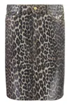 Ganni Denim Animalier Skirt In Animalier