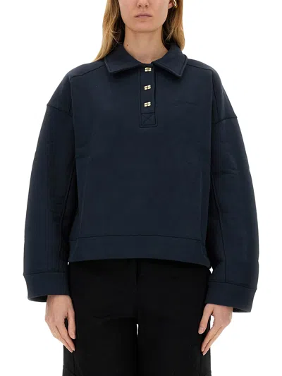 GANNI COTTON POLO