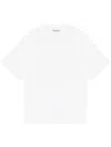 Ganni Relaxed Fit Short Sleeve T-shirt In White