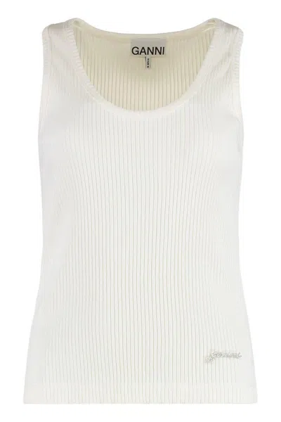 Ganni Cotton Tank Top